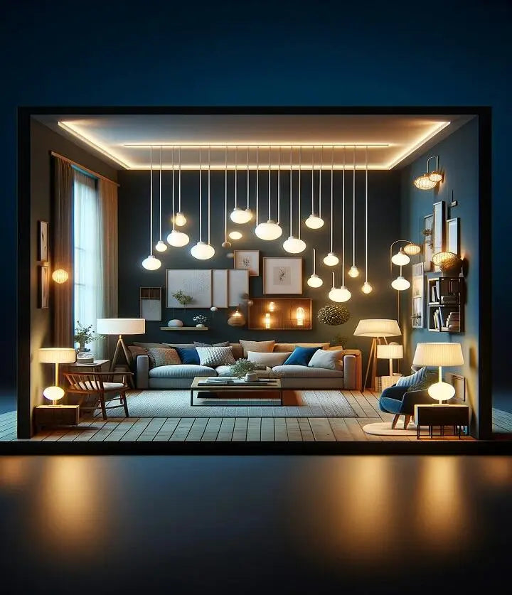 Lighting ideas for living room with no ceiling fashion light