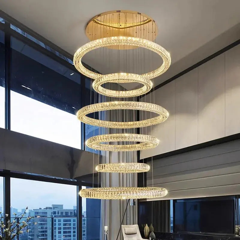 Stairway lighting online chandelier