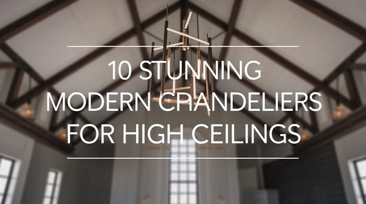 10 Stunning Modern Chandeliers for High Ceilings