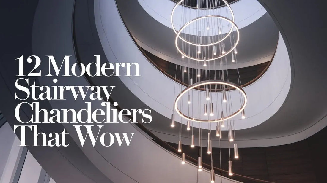 12 Modern Stairway Chandeliers That Wow