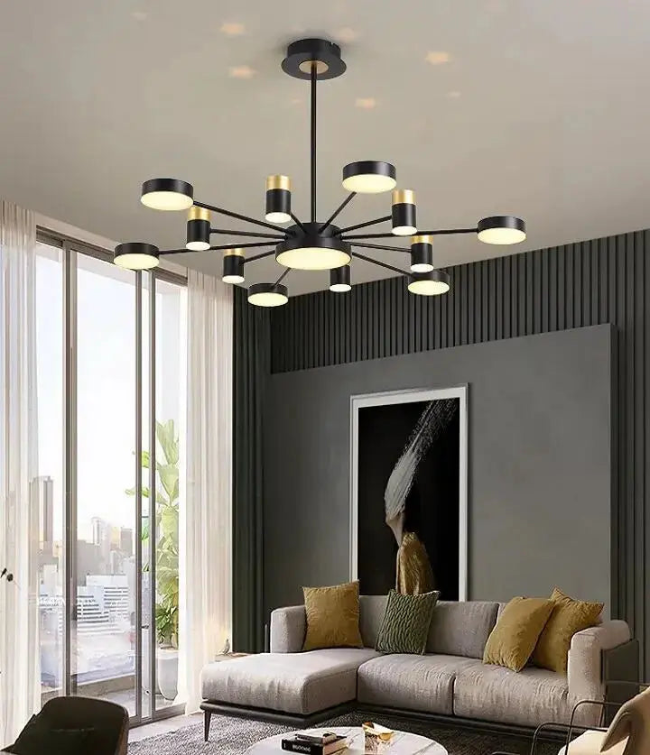 Chic-and-Modern-Black-Chandeliers-in-Contemporary-Interior-Design Seus Lighting