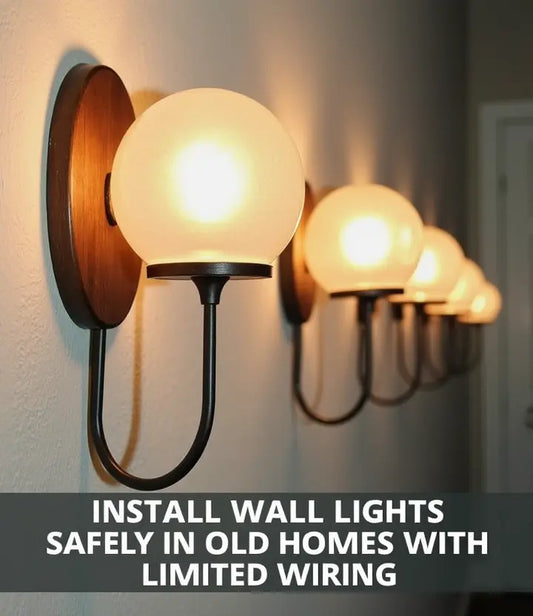 How to Safely Install Wall Lights in Old Homes With Limited Wiring