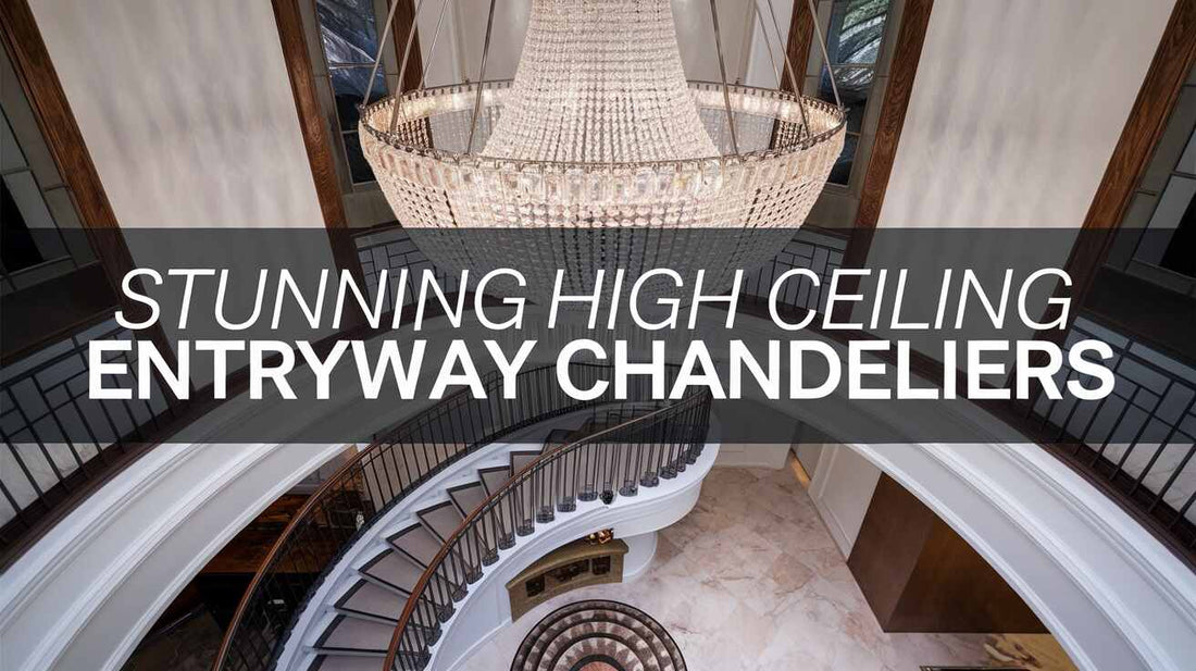 Stunning High Ceiling Entryway Chandeliers