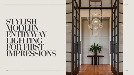 Stylish Modern Entryway Lighting for First Impressions