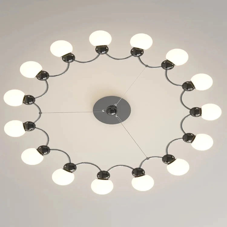 Modern Sputnik Glass Sphere Chandelier - 12/15 Light  Seus Lighting