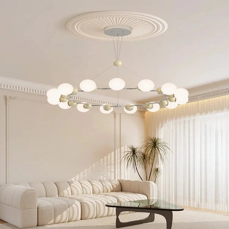 Modern Sputnik Glass Sphere Chandelier - 12/15 Light  Seus Lighting