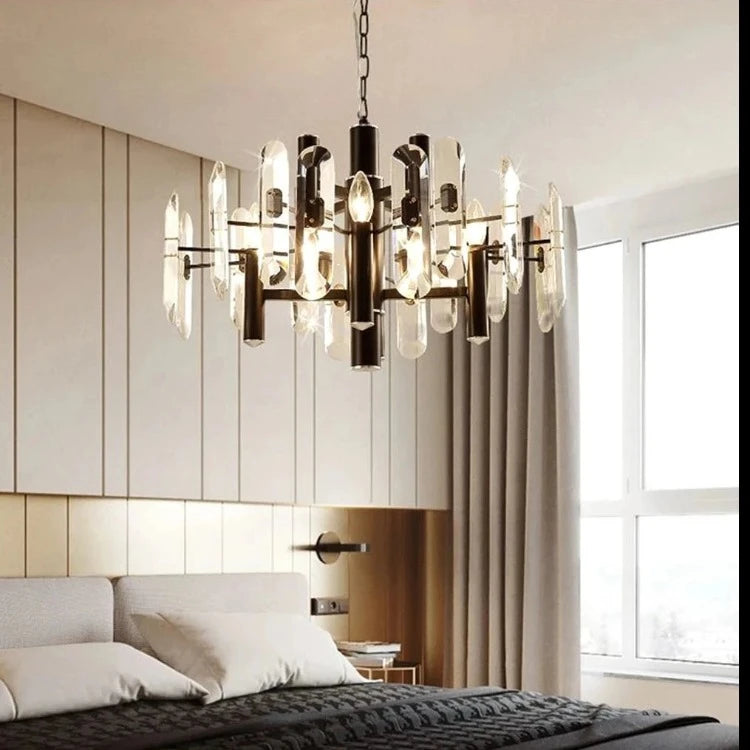 Zoe Modern K9 Crystal Chandelier - 10/12/15 Lights  Seus Lighting