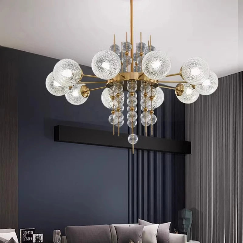 Acrylic and Gold Pendant Light - Ceiling Light  Seus Lighting