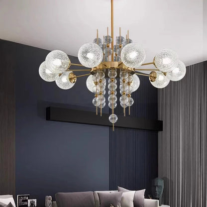 Acrylic and Gold Pendant Light - Ceiling Light  Seus Lighting