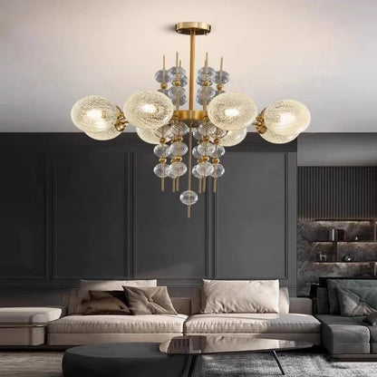 Acrylic and Gold Pendant Light - Ceiling Light  Seus Lighting