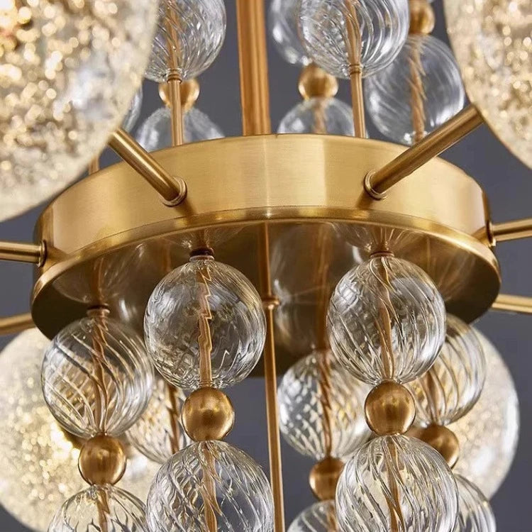 Acrylic and Gold Pendant Light - Ceiling Light  Seus Lighting