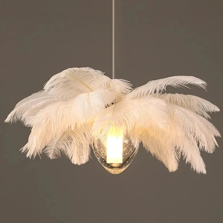 Adel Feather Staircase Lighting Chandelier  Seus Lighting