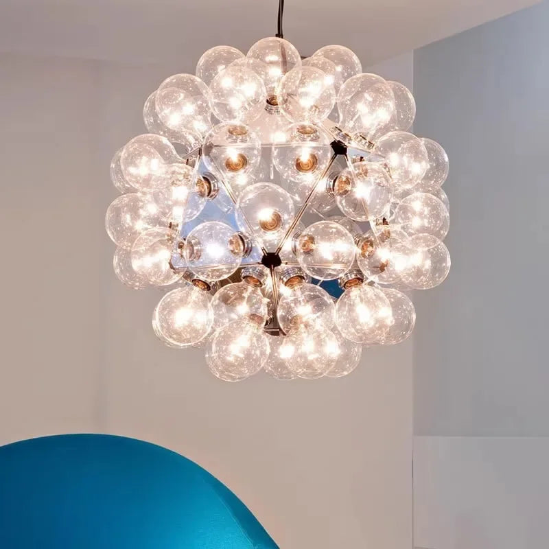 Ayli Clear Glass Bubble Pendant Light