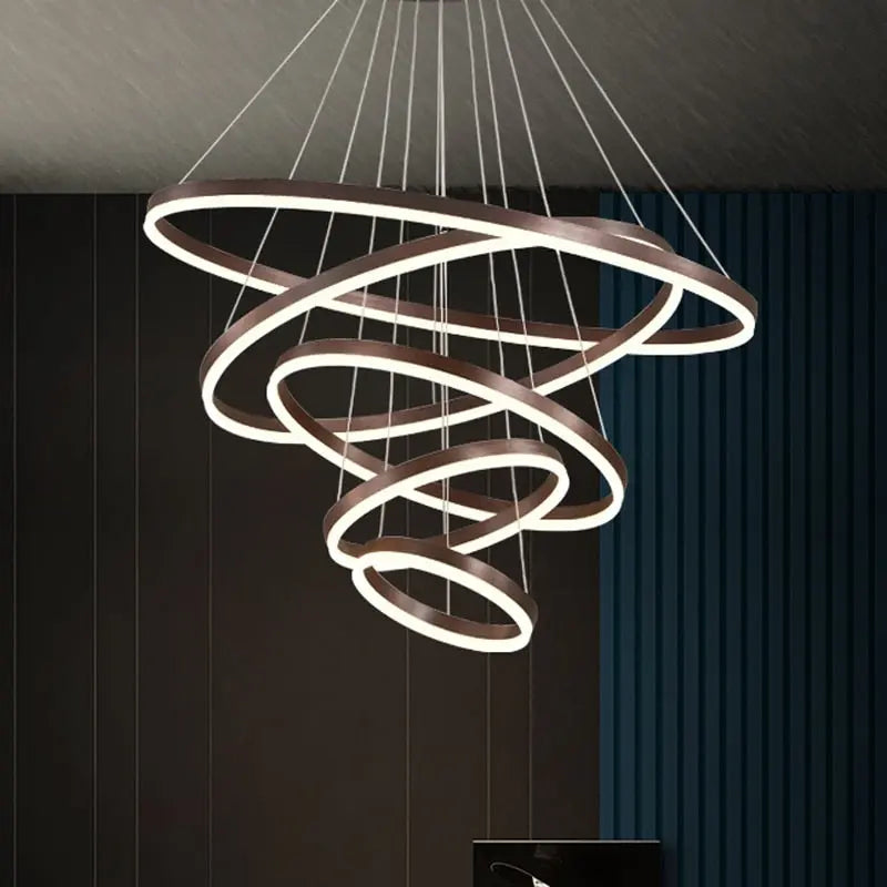 Aysan Modern Ring Chandelier in Gold