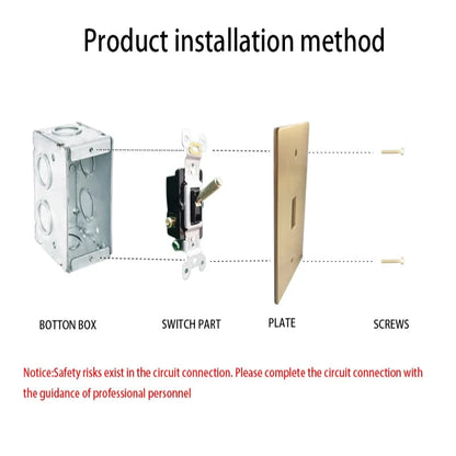 Brass Toggle Light Switch  Seus Lighting