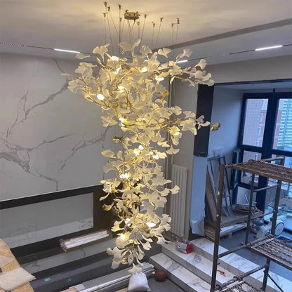 Calla Luxury Staircase Chandelier  Seus Lighting