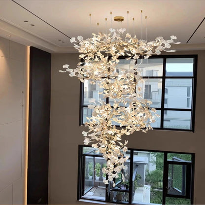 Calla Luxury Staircase Chandelier  Seus Lighting