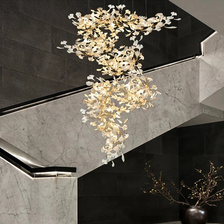 Calla Luxury Staircase Chandelier  Seus Lighting