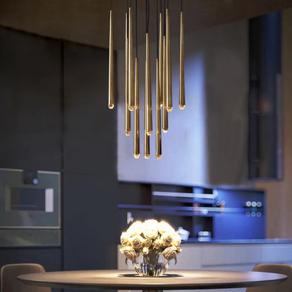 Contemporary Chandelier for High Ceiling Living Room & Foyer  Seus Lighting