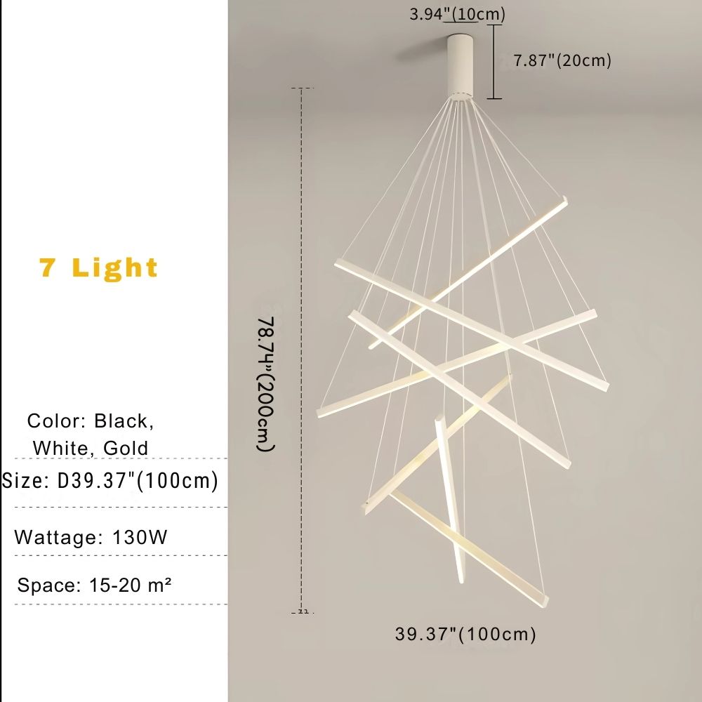 Cora Contemporary Foyer Chandelier  Seus Lighting