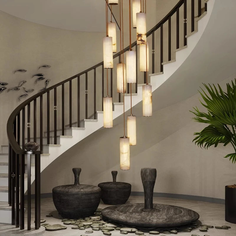 Darlen Modern Staircase Chandelier  Seus Lighting