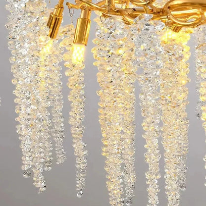 Emily Branch Art Deco Crystal Chandelier  Seus Lighting