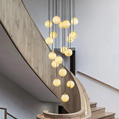 Faye Marble Bubble Chandelier  Seus Lighting