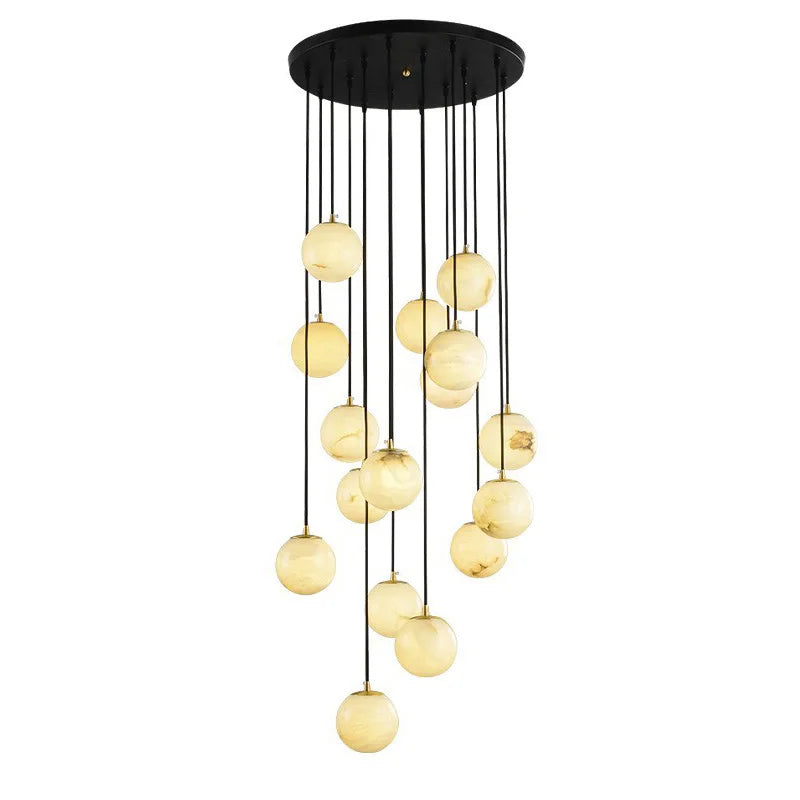 Faye Marble Bubble Chandelier  Seus Lighting