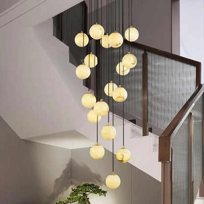 Faye Marble Bubble Chandelier  Seus Lighting