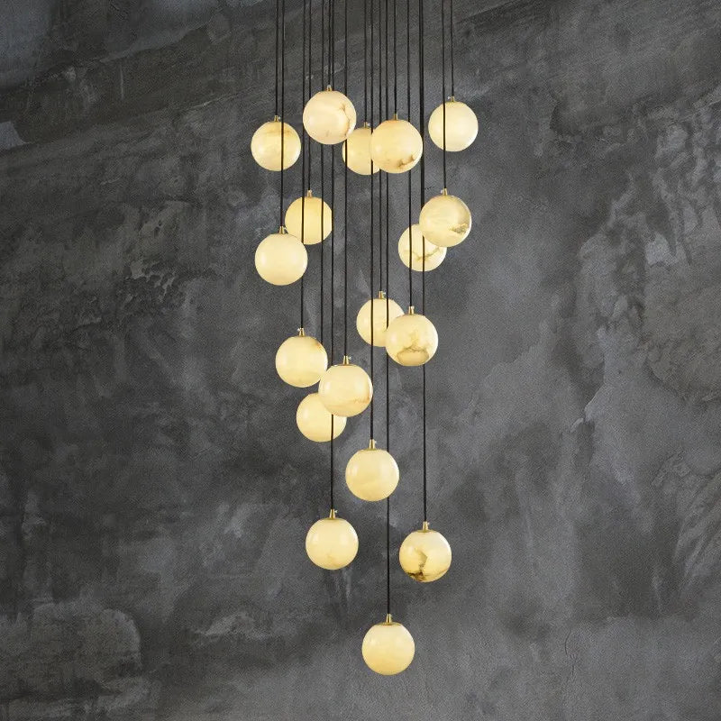 Faye Marble Bubble Chandelier  Seus Lighting