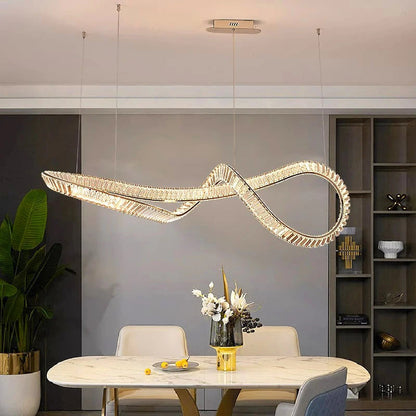 Gaia Kitchen Crystal Chandelier  Seus Lighting