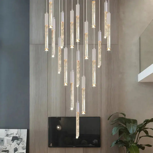 Hanging Light Fixture For Stairwell, Staircase, Hallway  Seus Lighting