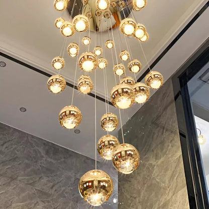 Hera Modern Bubble Staircase Chandelier  Seus Lighting