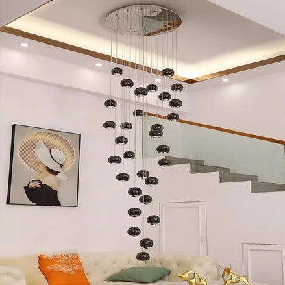 Hera Modern Bubble Staircase Chandelier  Seus Lighting