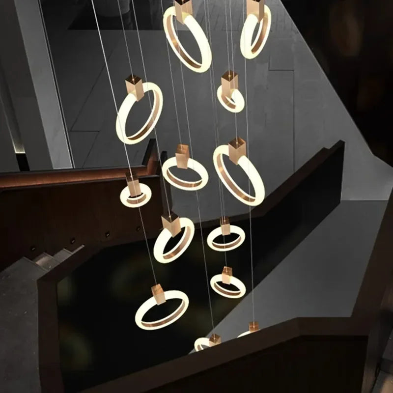 Jenne Modern Stairway Chandelier - Ceiling Light  Seus Lighting