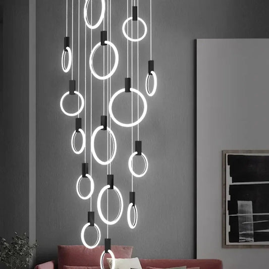 Jenne Modern Stairway Chandelier - Ceiling Light  Seus Lighting