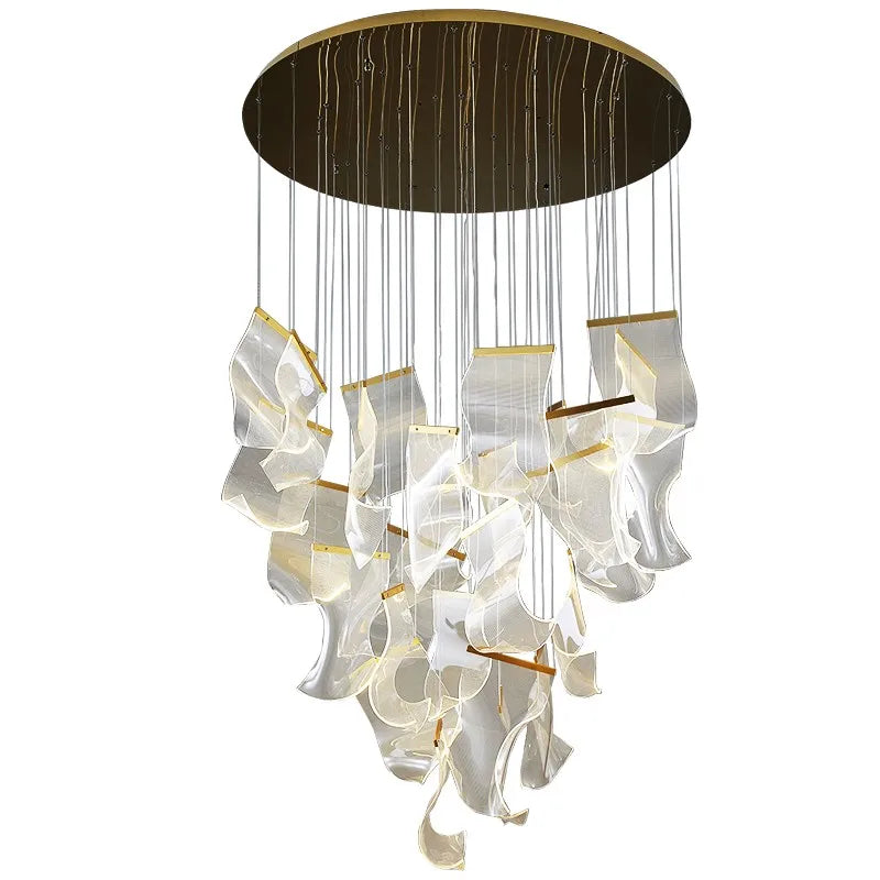 Jonas Postmodern Style Staircase Pendant Chandelier Light  Seus Lighting