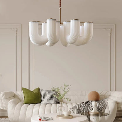 Judi Modern White Chandelier  Seus Lighting