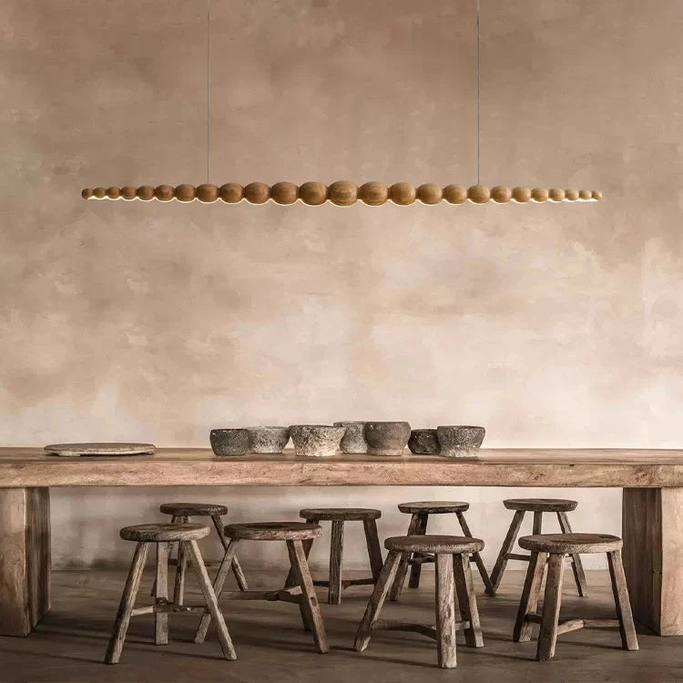 Kira Modern Wood Chandelier  Seus Lighting