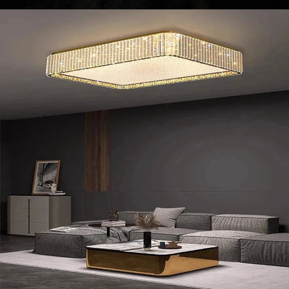 Lark Crystal Flush Mount Chandelier  Seus Lighting