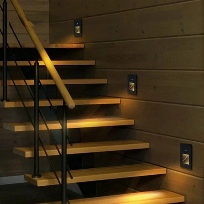 Luces LED empotradas para escaleras