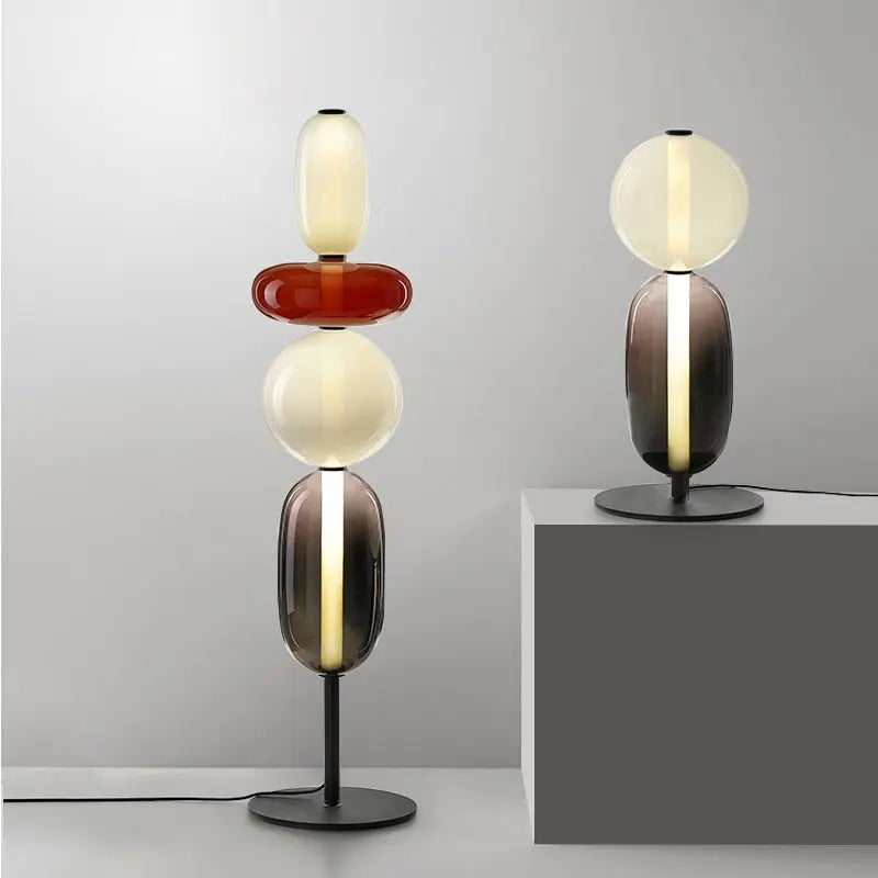 Lina Glass Shade Floor Lamp Seus Lighting