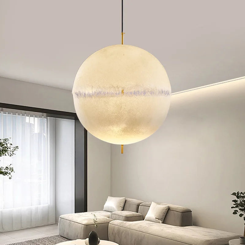 Lissa Copper Sphere Pendant Lamp Chandelier  Seus Lighting