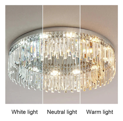 Lyla Crystal Flush Mount Ceiling Light  Seus Lighting