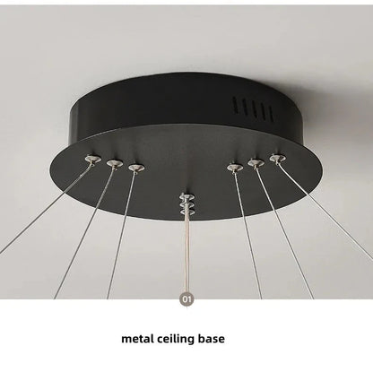 Mae Led Ring Chandelier  Seus Lighting