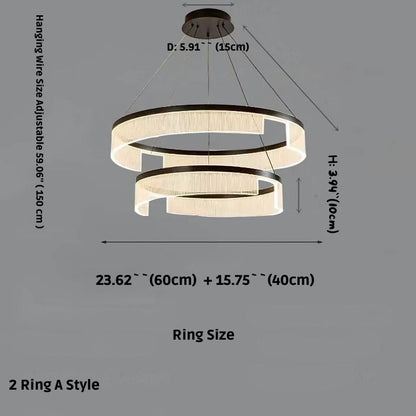 Mae Led Ring Chandelier  Seus Lighting