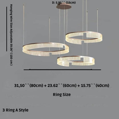 Mae Led Ring Chandelier  Seus Lighting