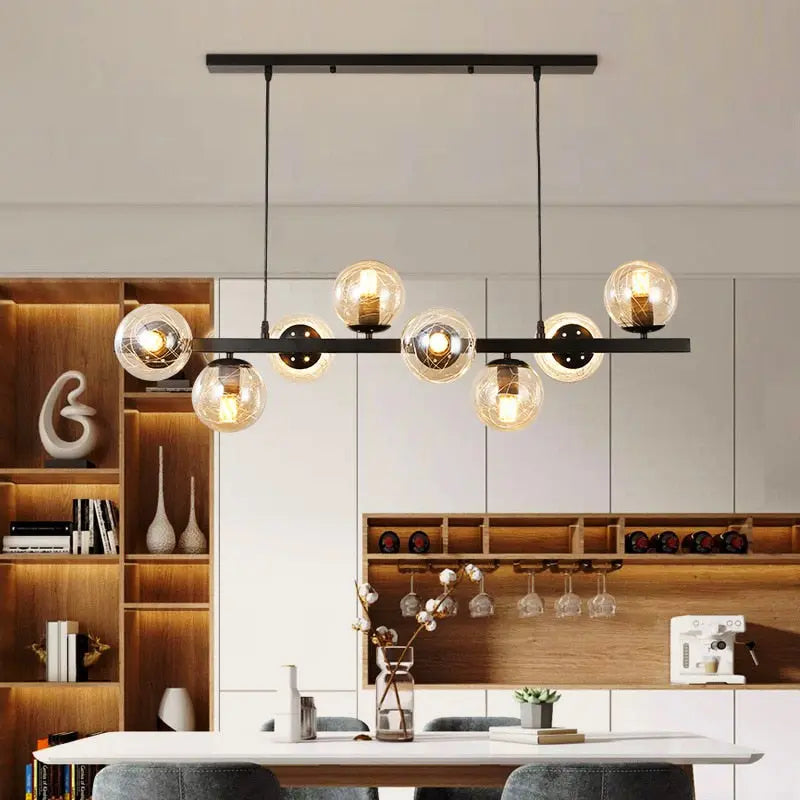 Modern Bubble Chandelier Detail