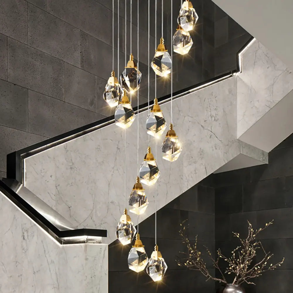 High ceiling deals chandelier modern