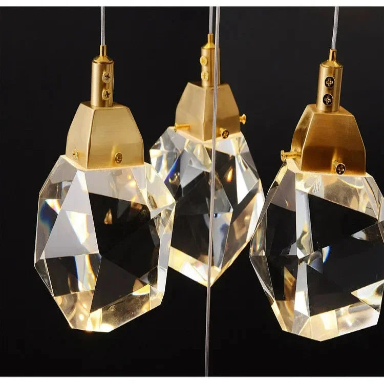 Modern Crystal Chandelier for High Ceiling Living Room  Seus Lighting